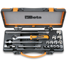 Beta 910AS/C13 13 Dugókulcs és 5 tartozék fémdobozban (009100925) dugókulcs