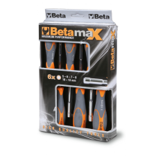 Beta 944Bx/D6 6 részes dugókulcs-csavarhúzó szerszám készlet bi-materiál nyéllel (009440056) dugókulcs