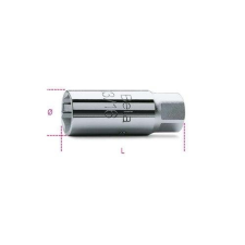 Beta 956E 14 3/8”-os gyertya-dugókulcs, krómozott, hatlapú dugókulcs