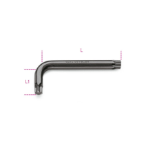 Beta 97TX 09 Hajlított Torx(R)-imbuszkulcs, barnított imbuszkulcs