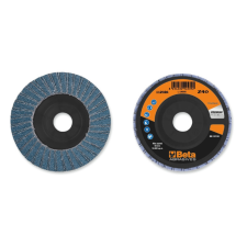 Beta BETA 11202A 80 Csiszolótárcsák cirkónium csiszolóvászonnal, műanyag csiszolótalp, dupla lamellás kivitel barkácsgép tartozék