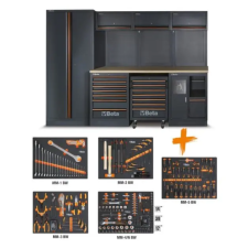Beta C45PRO 2.0 W műhelyberendezés összeállítás + 268 db szerszám (045009159) barkácsolás, csiszolás, rögzítés
