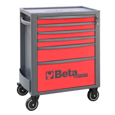 Beta RSC24/6-R 6 fiókos szerszámkocsi, piros (024004063) barkácsolás, csiszolás, rögzítés