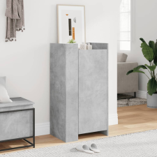 betonszürke szerelt fa cipősszekrény 52 x 37,5 x 100 cm bútor