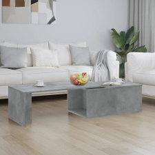  betonszürke szerelt fa dohányzóasztal 150 x 50 x 35 cm bútor