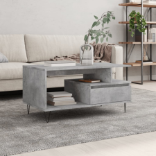 betonszürke szerelt fa dohányzóasztal 90x49x45 cm bútor