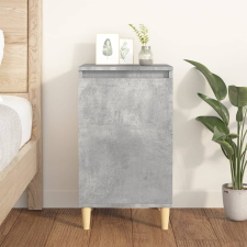 betonszürke szerelt fa éjjeliszekrény 40x35x70 cm bútor