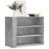  betonszürke szerelt fa faliszekrény 75 x 35 x 60 cm