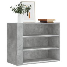 betonszürke szerelt fa faliszekrény 75 x 35 x 60 cm bútor