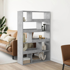 betonszürke szerelt fa könyvespolc 100 x 33 x 156,5 cm bútor
