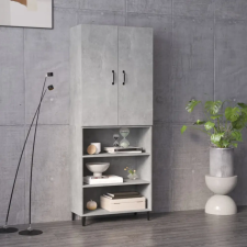  Betonszürke szerelt fa magasszekrény 69,5x32,5x180 cm bútor