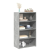  Betonszürke szerelt fa magasszekrény 70 x 41 x 124 cm