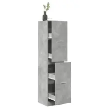  Betonszürke szerelt fa patikaszekrény 40 x 41 x 174,5 cm bútor