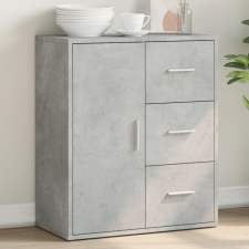  betonszürke szerelt fa tálalószekrény 60 x 31 x 70 cm bútor