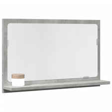  Betonszürke szerelt fa tükrös fürdőszobaszekrény 60x11x37 cm fürdőszoba bútor