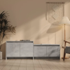  Betonszürke szerelt fa TV-szekrény 146,5x35x50 cm