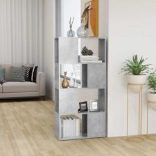  Betonszürke térelválasztó könyvszekrény 60 x 24 x 124,5 cm bútor