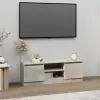  Betonszürke TV-szekrény ajtóval 102 x 30 x 36 cm