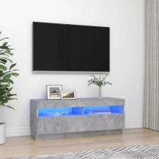  Betonszürke TV-szekrény LED-lámpákkal 100 x 35 x 40 cm bútor