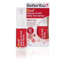 BetterYou D3 + K2 vitamin szájspray 12ml Dlux 30 napi adag reform élelmiszer