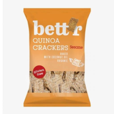 Bettr Bettr bio vegán gluténmentes quinoa kréker szezámmag 100 g reform élelmiszer