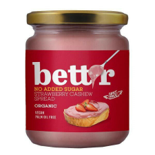 Bettr bio vegán epres kesudiókrém hozzáadott cukor nélkül 250 g csokoládé és édesség