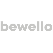bewello 304880 Laundry Bin szennyestartó 60L műanyag fedő acél fehér bútor