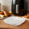 bewello Air fryer sütőpapír - olaj nélküli sütőhöz - mintás, négyzet - 20 cm - 50 db / csomag (BW1031A)