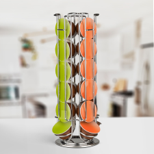 bewello Fém kávékapszula tartó - 24 db dolce gusto kapszulához - króm GLO-BW1001B konyhai eszköz