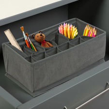 bewello Szövet tárolódoboz 32×16×11 cm – 12 rekeszes fiókrendező szekrénybe bútor