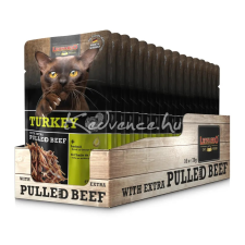 Bewital Leonardo pulyka + extra tépett marhahússal 16x70g Konzerv Macskaeledel macskaeledel