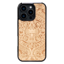 Bewood Aztec Calendar Aniegre tok iPhone 16 Pro - barna tok és táska