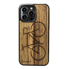 Bewood Bicycle Limba Wooden tok iPhone 15 Pro Max - barna tok és táska