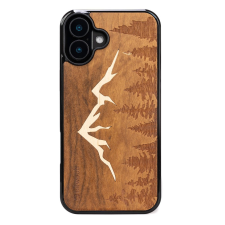 Bewood Mountains Imbuia tok iPhone 16 Plus - barna tok és táska