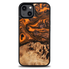 Bewood Orange tok iPhone 15 - barna-narancssárga tok és táska