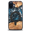 Bewood Planets Earth MagSafe-kompatibilis tok iPhone 16 Plus - barna-kék