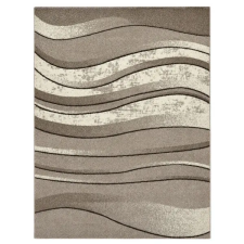  Bézs-barna hullámmintás modern szőnyeg 120 x 170 cm BPC-5 lakástextília