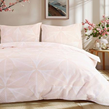  Bézs leveles egyszemélyes flanel ágyneműhuzat lakástextília