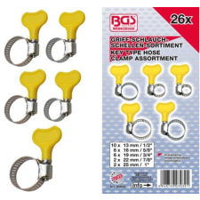 BGS -80859 Bilincs készlet 26 részes kézzel húzható barkácsolás, csiszolás, rögzítés