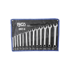 BGS Csillag-villáskulcs-készlet, villás oldal racsnis, 8 - 21 mm, 13 darabos (BGS-8914)