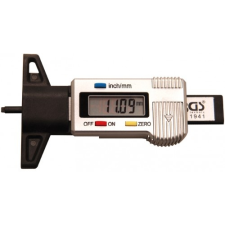 BGS Profil mélység mérő digitális, gumiabroncshoz 0,00-28mm fúrószár