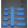 BGS Technic 1/6 Szerszámtálca szerszámkocsihoz, üresen: 4 részes racsnis nyitott kulcs (fékcsőkulcs) készlethez (nem tartozék) (BGS 30833-1)