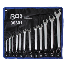 BGS Technic Csillag-villáskulcs-készlet, hajlított, 6 - 22 mm, 12 darabos (BGS-30301) villáskulcs