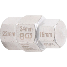 BGS Technic Speciális dugókulcs fej motorkerékpárokhoz, 19-22-24 mm (BGS 5059) dugókulcs