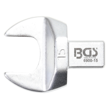 BGS Technic Villásfej nyomatékkulcshoz, 15 mm, Befogó 9 x 12 mm (BGS-6900-15) dugókulcs