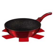 BH-6166 WOK SERPENYŐ 30CM METAL BUR edény