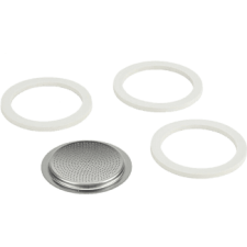 Bialetti 3 db tömítés és 1 szűrő 12 adagos Moka Express kotyogós kávéfőzőhöz kávéfőző kellék