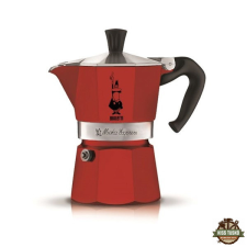 Bialetti 4942 Moka Express piros 3 személyes kotyogós kávéfőző kávéfőző