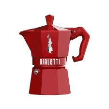 Bialetti 9055 Moka Exclusive  3 adagos kotyogós kávéfőző, piros kávéfőző