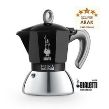 Bialetti Moka Induction 4 személyes inox kávéfőző fekete kávéfőző